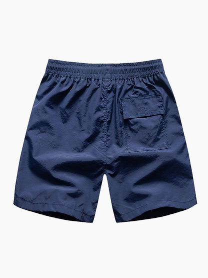 Island Sailing Print Button Up Shirt & Badeshorts