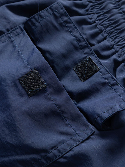 Island Sailing Print Button Up Shirt & Badeshorts