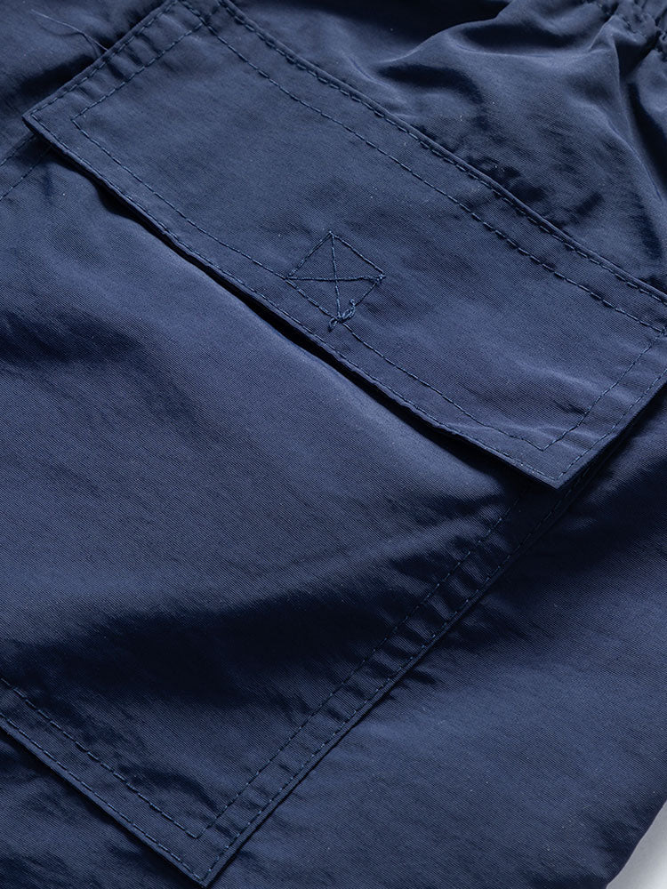 Island Sailing Print Button Up Shirt & Badeshorts