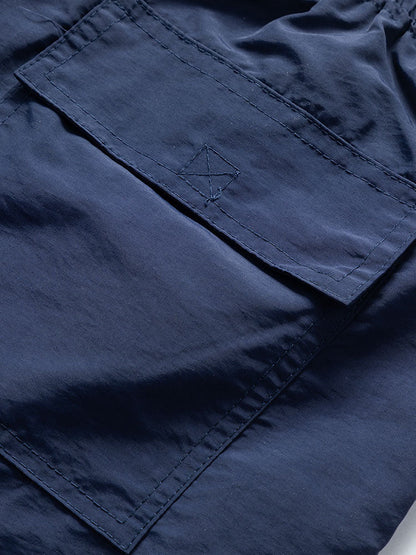 Island Sailing Print Button Up Shirt & Badeshorts