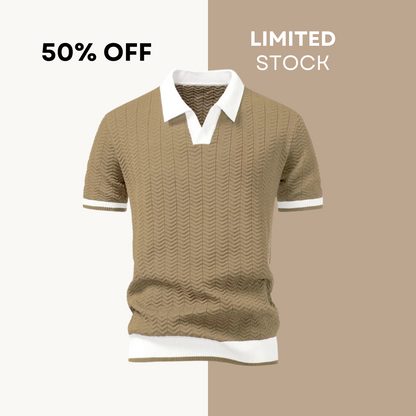 50% RABATT | Prestige Kontrast-Poloshirt – Deutsche Edition