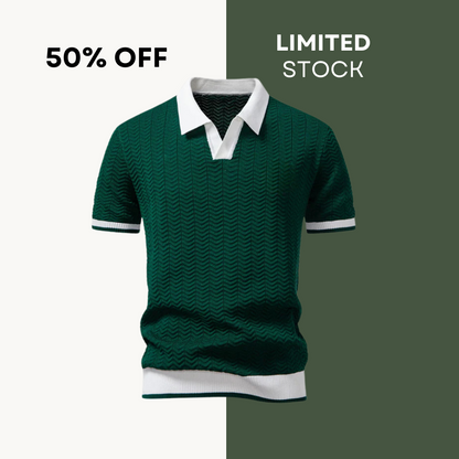 50% RABATT | Prestige Kontrast-Poloshirt – Deutsche Edition