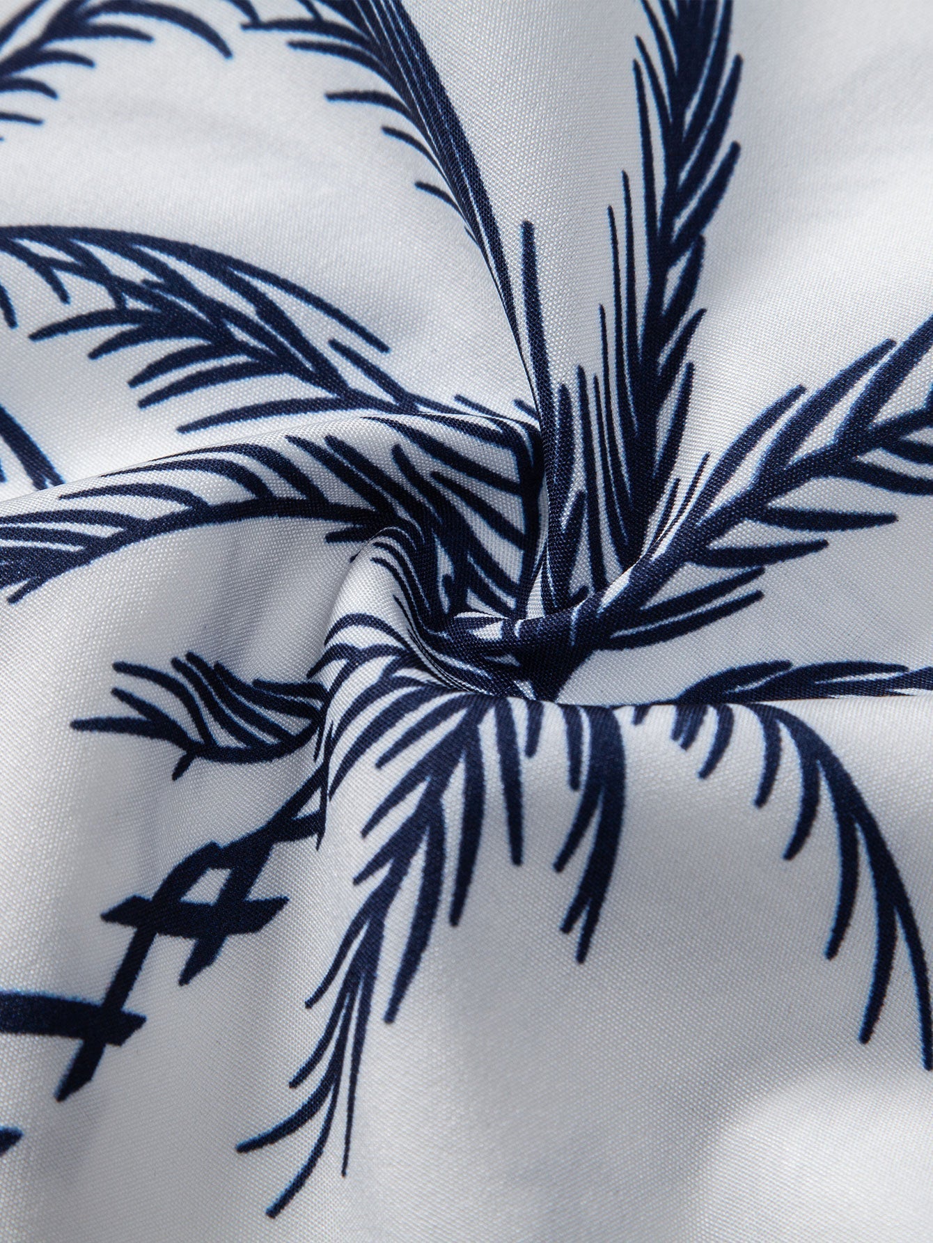Island Sailing Print Button Up Shirt & Badeshorts